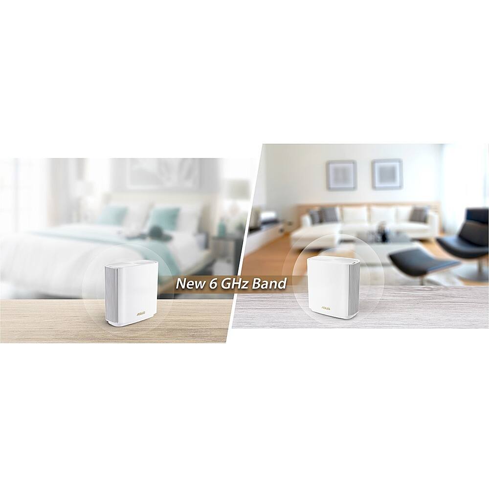 Alt View 17. ASUS - ZenWiFi ET8 Wireless-AX Wi-Fi Router - White.