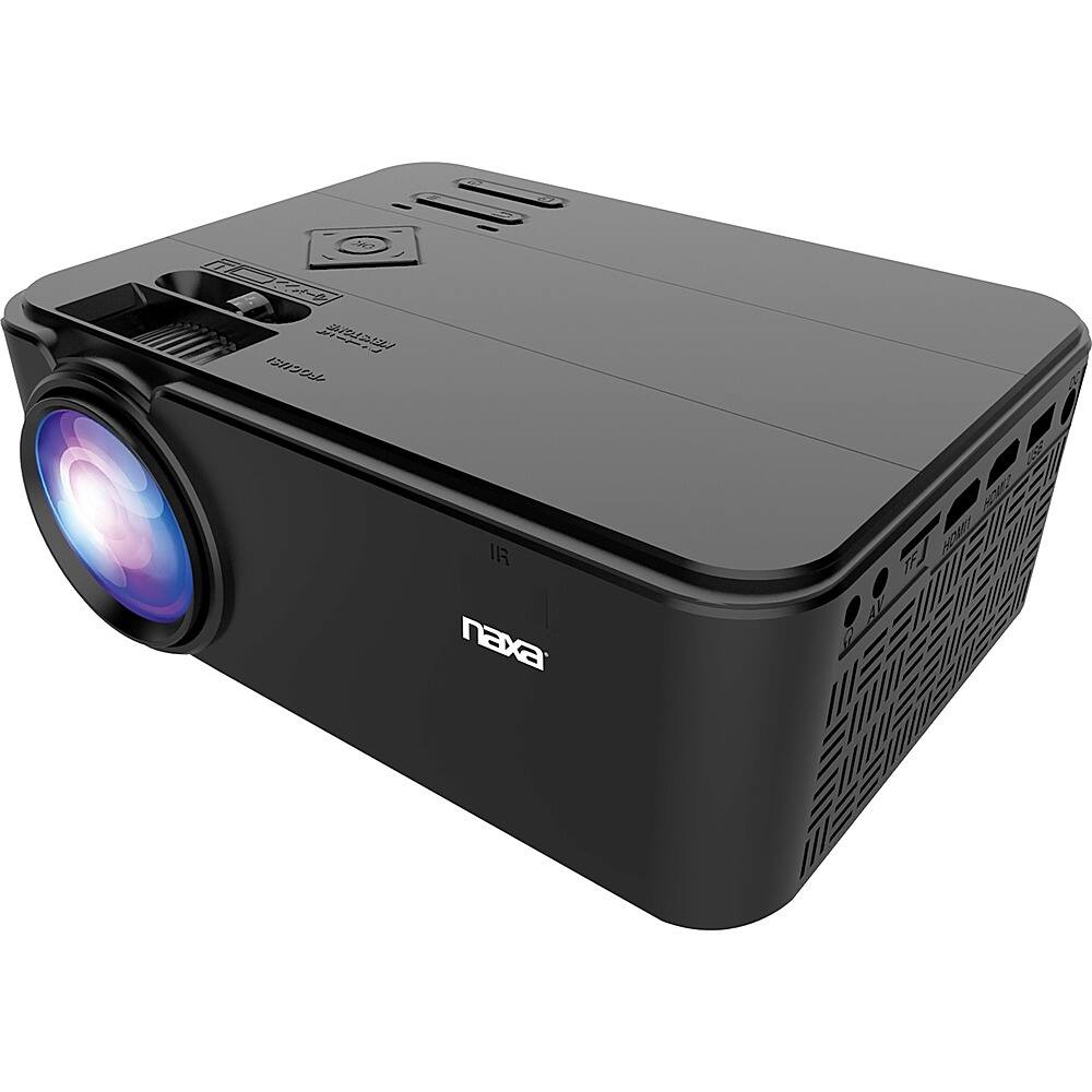 Front. Naxa - NVP-1000 800 x 480 LCD Projector - Black.