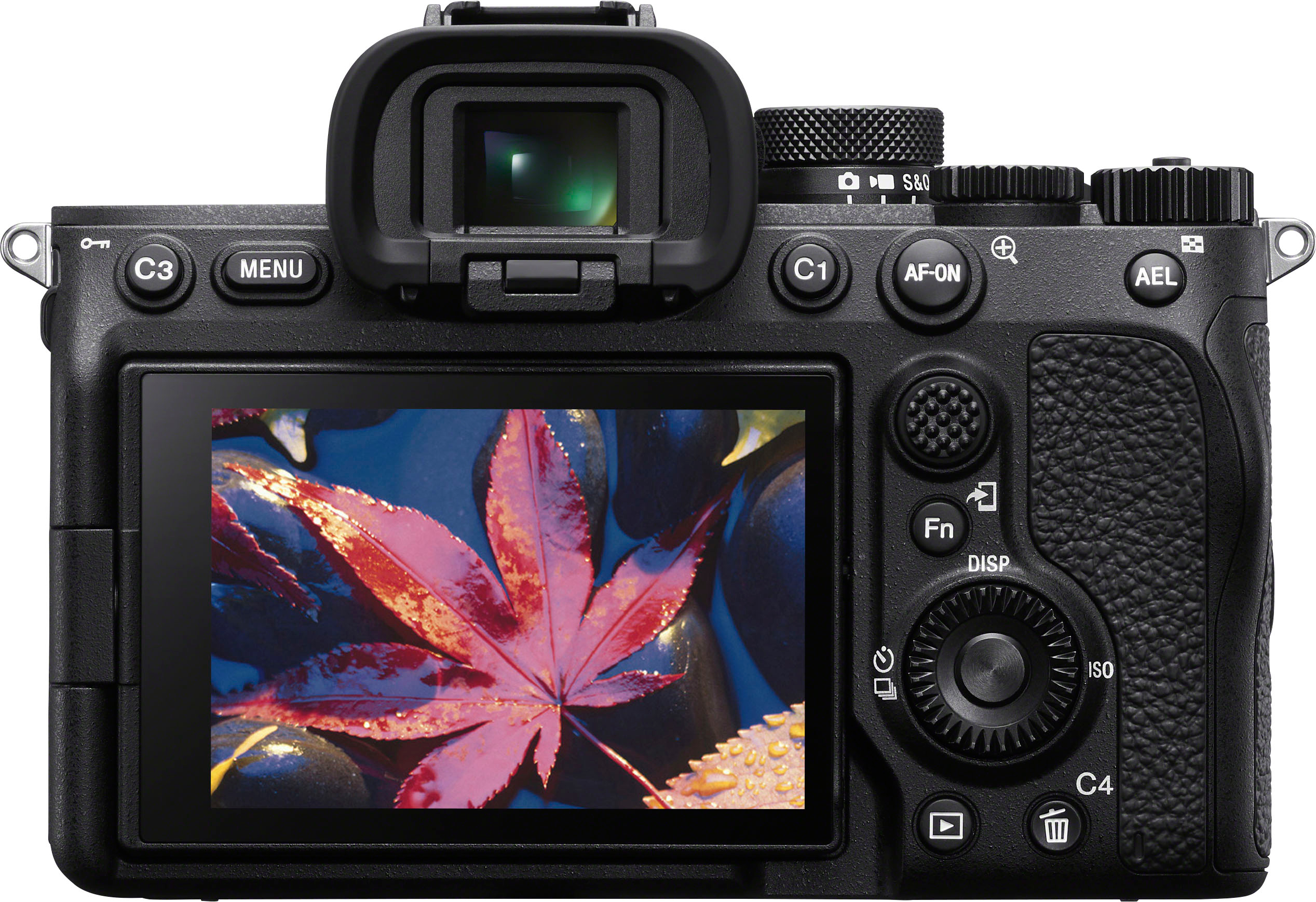 Back View: Sony a7 IV ILCE-7M4 - Digital camera - mirrorless - 33.0 MP - Full Frame - 4K / 60 fps - body only - Wi-Fi, Bluetooth