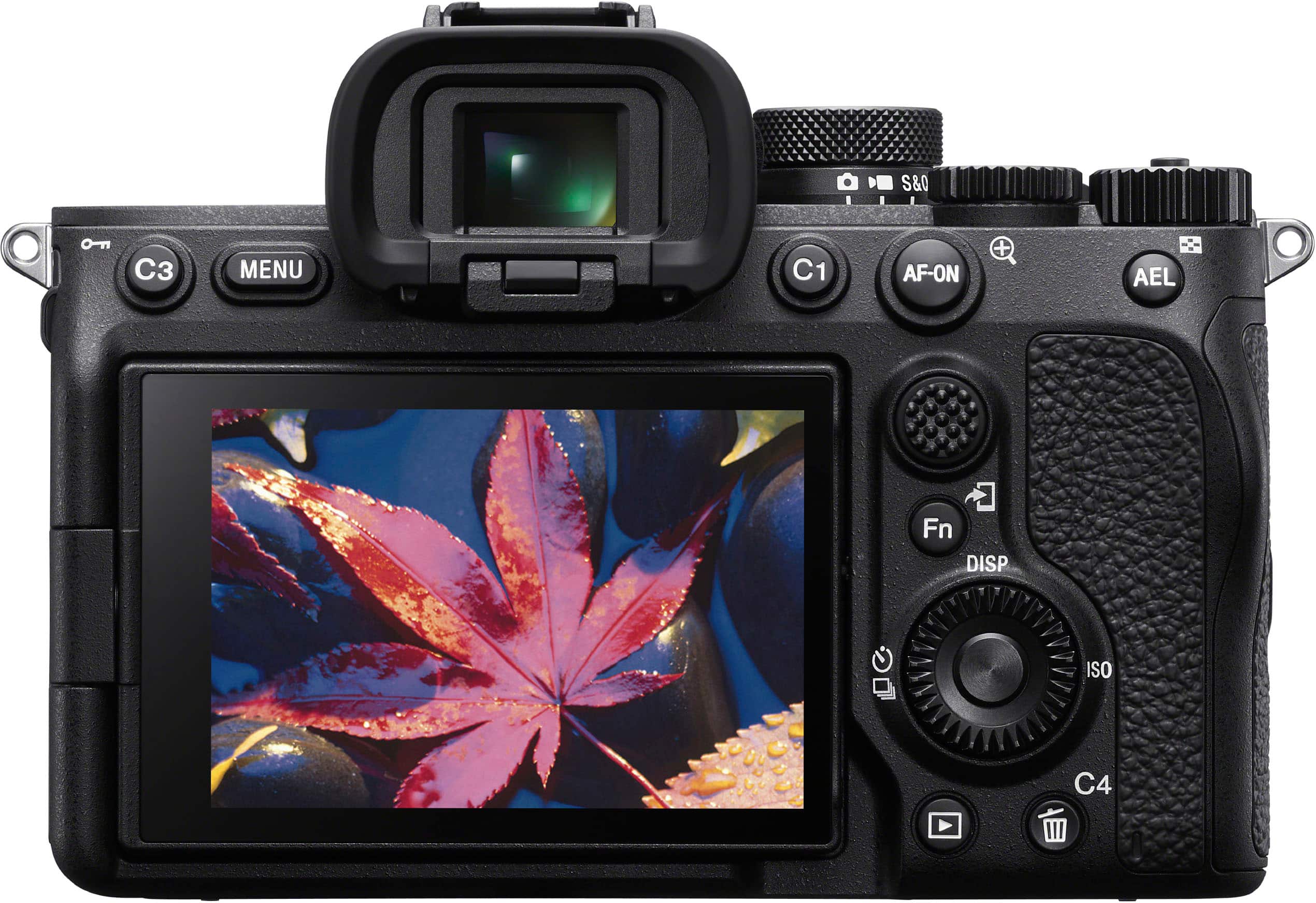 Back. Sony - Alpha 7 IV Full-frame Mirrorless Interchangeable Lens Camera - (Body Only) - Black.
