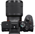 Top. Sony - Alpha 7 IV Full-frame Mirrorless Interchangeable Lens Camera with SEL2870 Lens - Black.