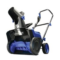 Snow Joe - 48-Volt iON+ 15-Inch Single Stage Cordless Snow Blower (2 x 4Ah Batteries and 1 x Charger) - Blue - Front_Zoom
