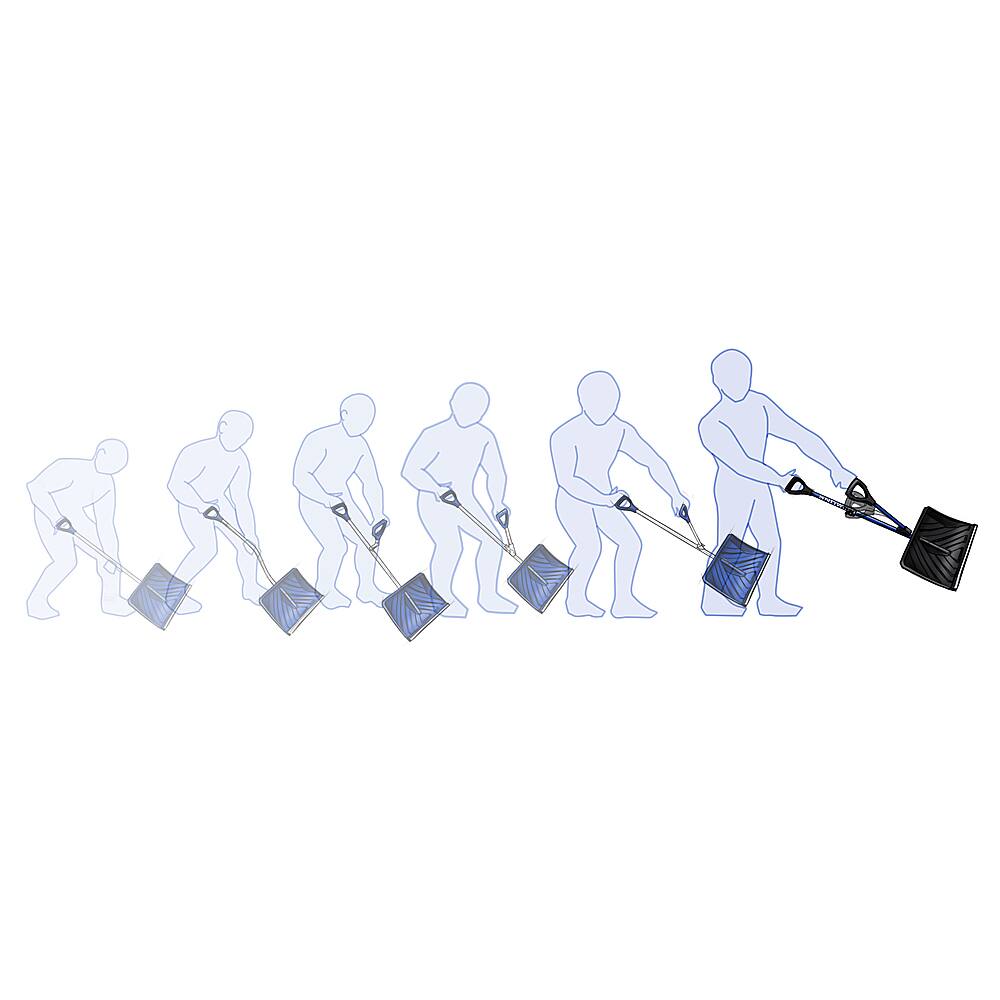 Alt View 12. Snow Joe - Snow Joe SJ-SHLV01 Shovelution Strain-Reducing Snow Shovel - Blue.