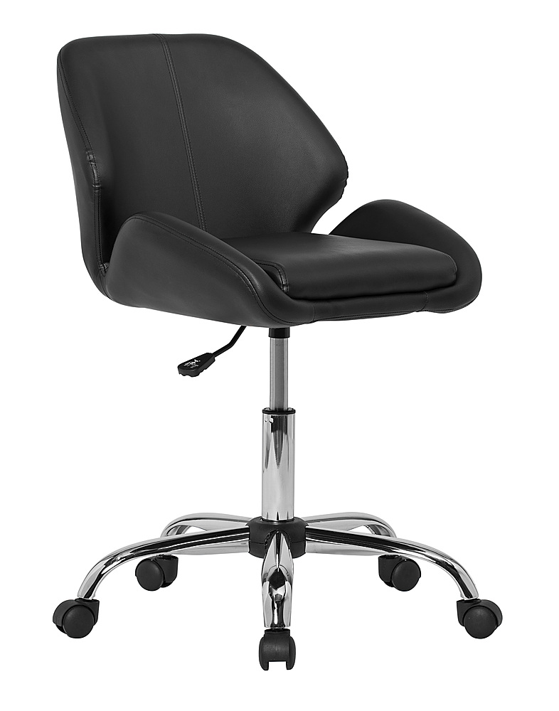 Angle View: Calico Designs - Pearl Swivel Office Task Chair - Black