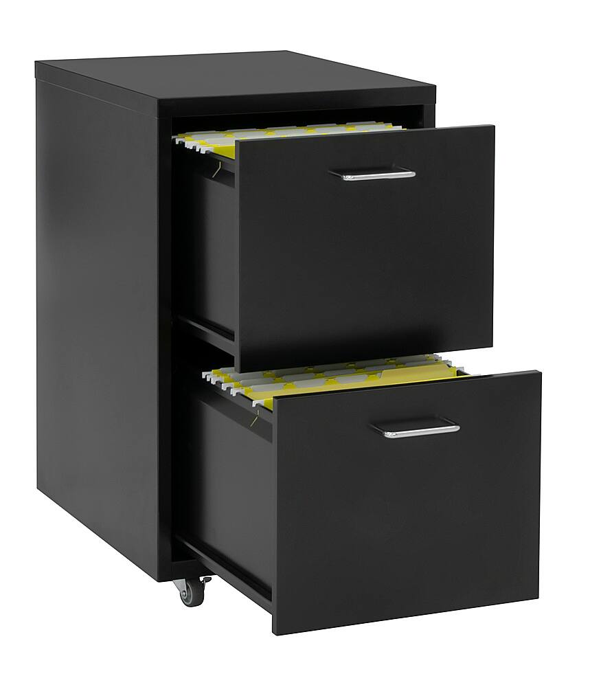 Best Buy: Calico Designs Eastbourne Metal 2-Drawer File Cabinet Black 55135