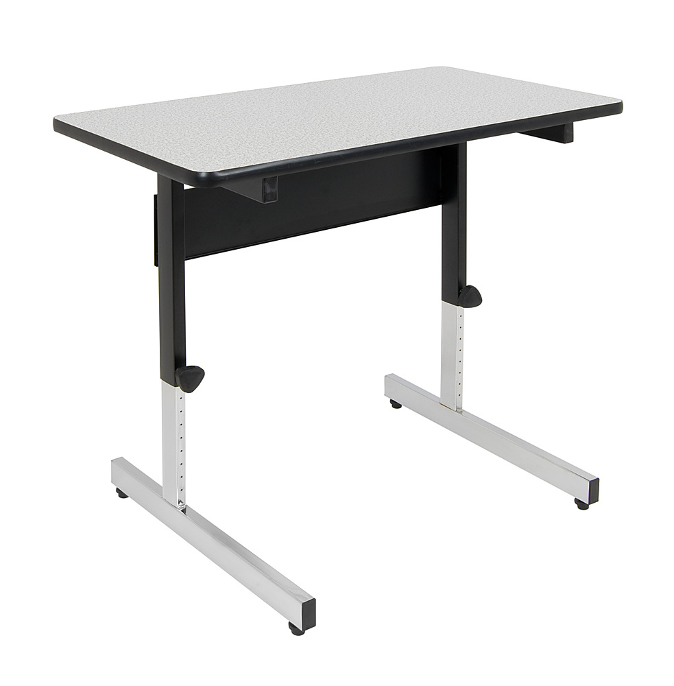 Angle View: Calico Designs - Adapta Height Adjustable Table - 36" Wide - Spatter Grey