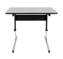 Calico Designs - Adapta Height Adjustable Table - 36" Wide - Spatter Grey - Front_Zoom
