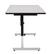 Left. Calico Designs - Adapta Height Adjustable Desk - 47" Wide - Spatter Grey.