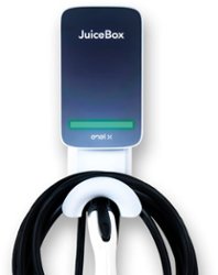 Juicebox - 25 ft Electric Vehicle Charger with 32 Amp NEMA 14-50 - White - Front_Zoom