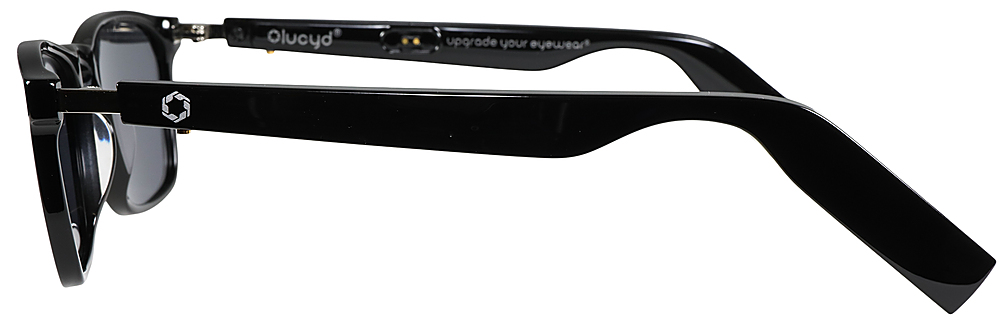 Left View: Lucyd - Lyte Bluetooth Audio Sunglasses - Darkside