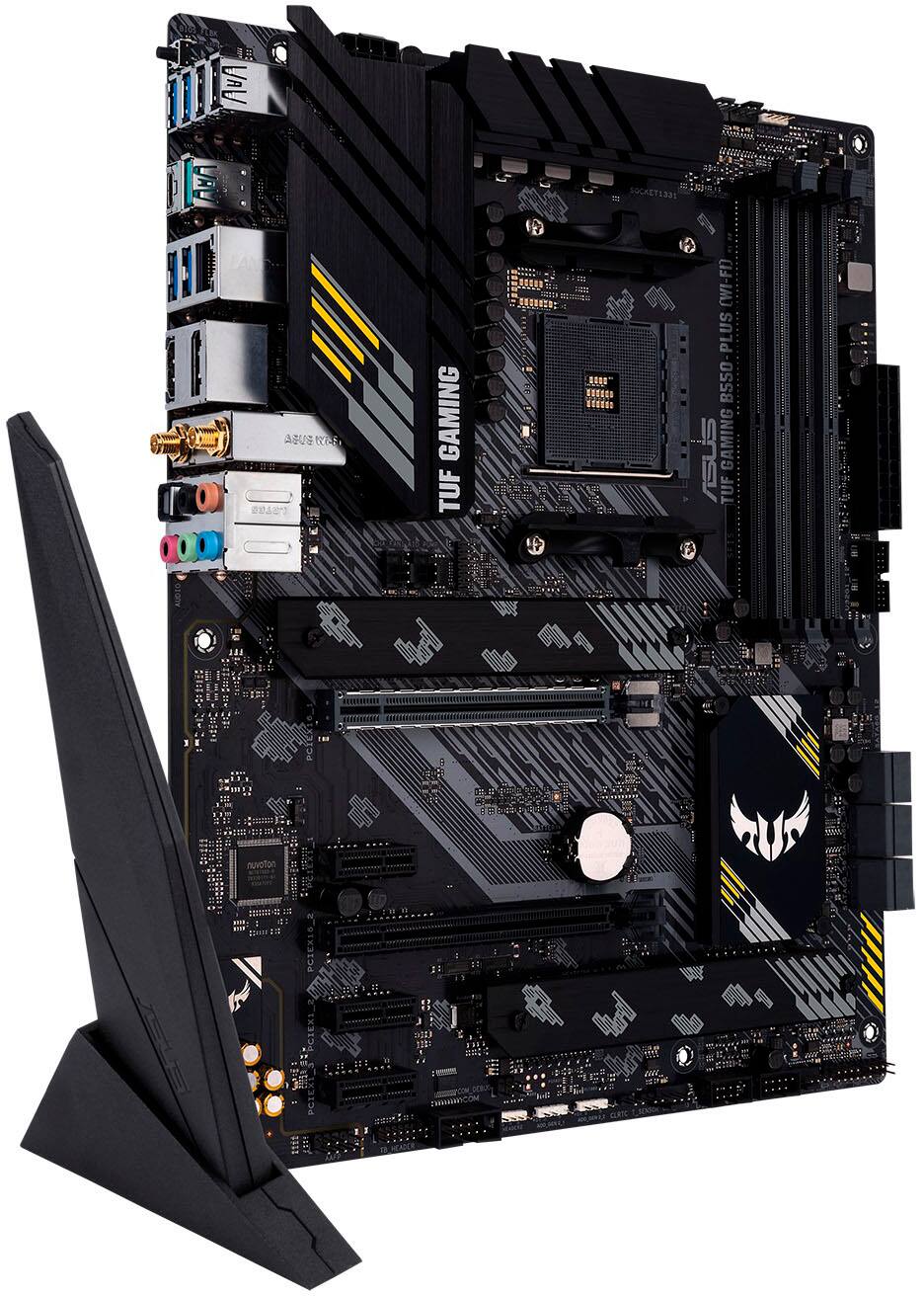 Alt View 11. ASUS - TUF GAMING B550-PLUS WIFI II AMD B550 (Ryzen AM4) ATX gaming motherboard with PCIe 4.0.