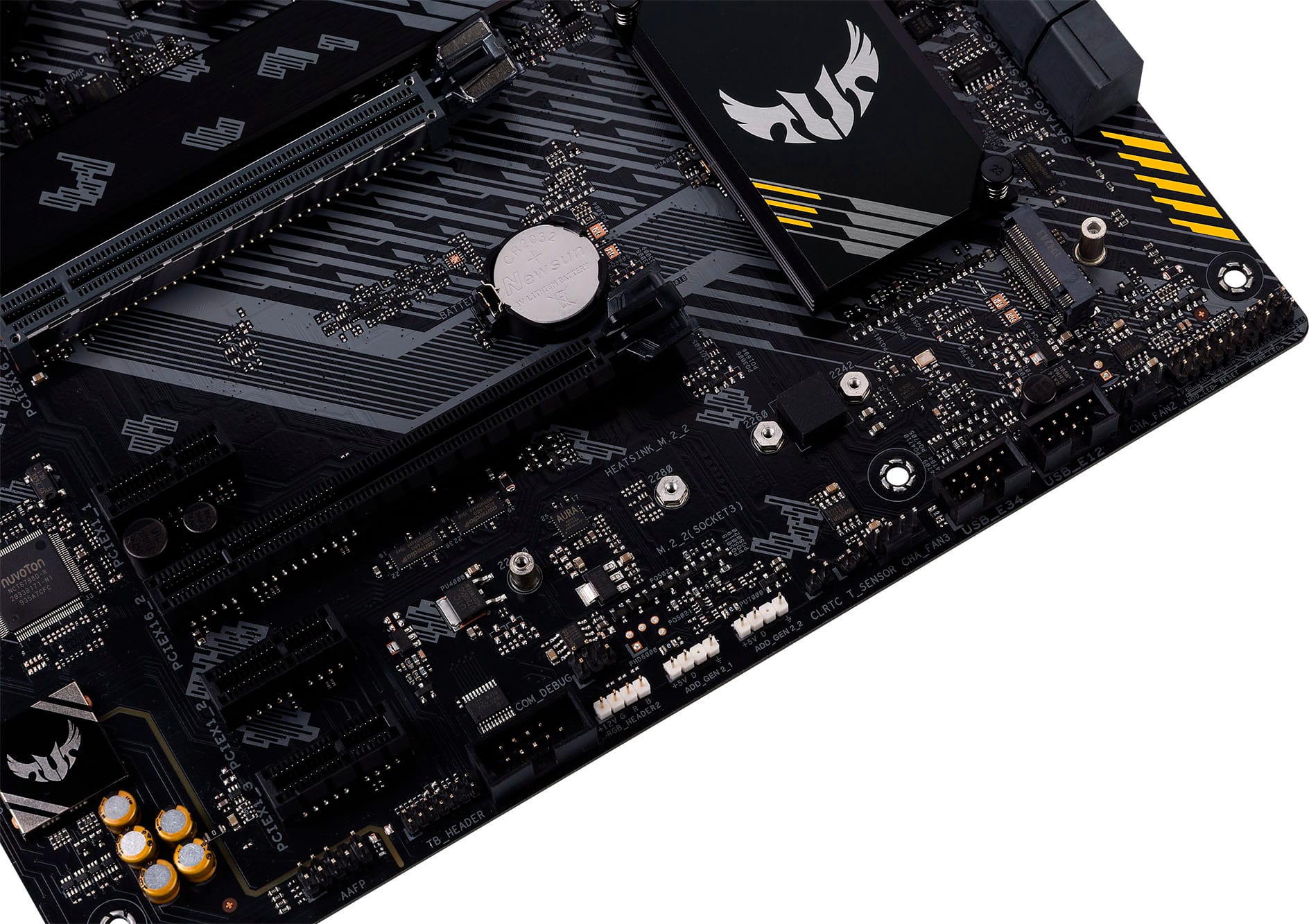 Alt View 14. ASUS - TUF GAMING B550-PLUS WIFI II AMD B550 (Ryzen AM4) ATX gaming motherboard with PCIe 4.0.