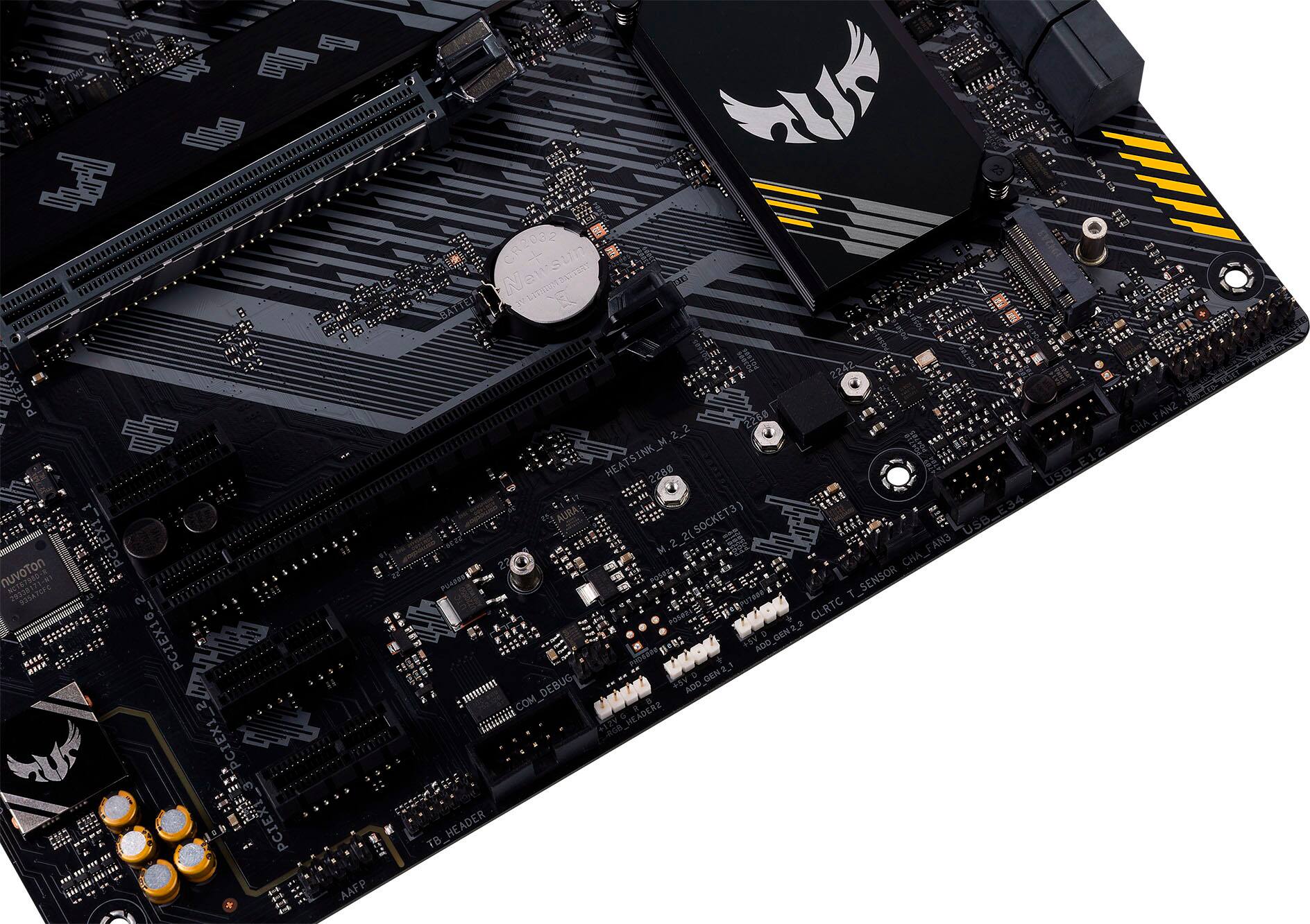 Alt View 14. ASUS - TUF GAMING B550-PLUS WIFI II AMD B550 (Ryzen AM4) ATX gaming motherboard with PCIe 4.0.