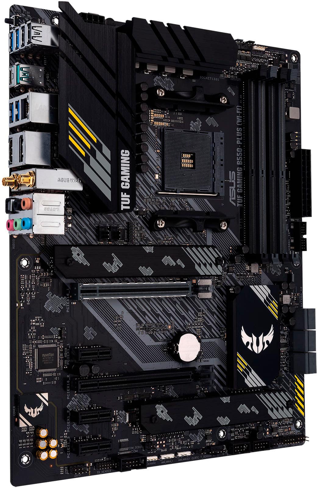 Alt View 1. ASUS - TUF GAMING B550-PLUS WIFI II AMD B550 (Ryzen AM4) ATX gaming motherboard with PCIe 4.0.