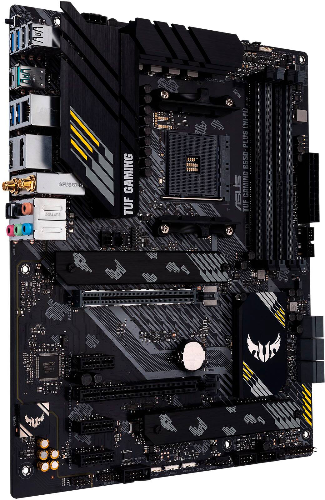 Alt View 1. ASUS - TUF GAMING B550-PLUS WIFI II AMD B550 (Ryzen AM4) ATX gaming motherboard with PCIe 4.0.