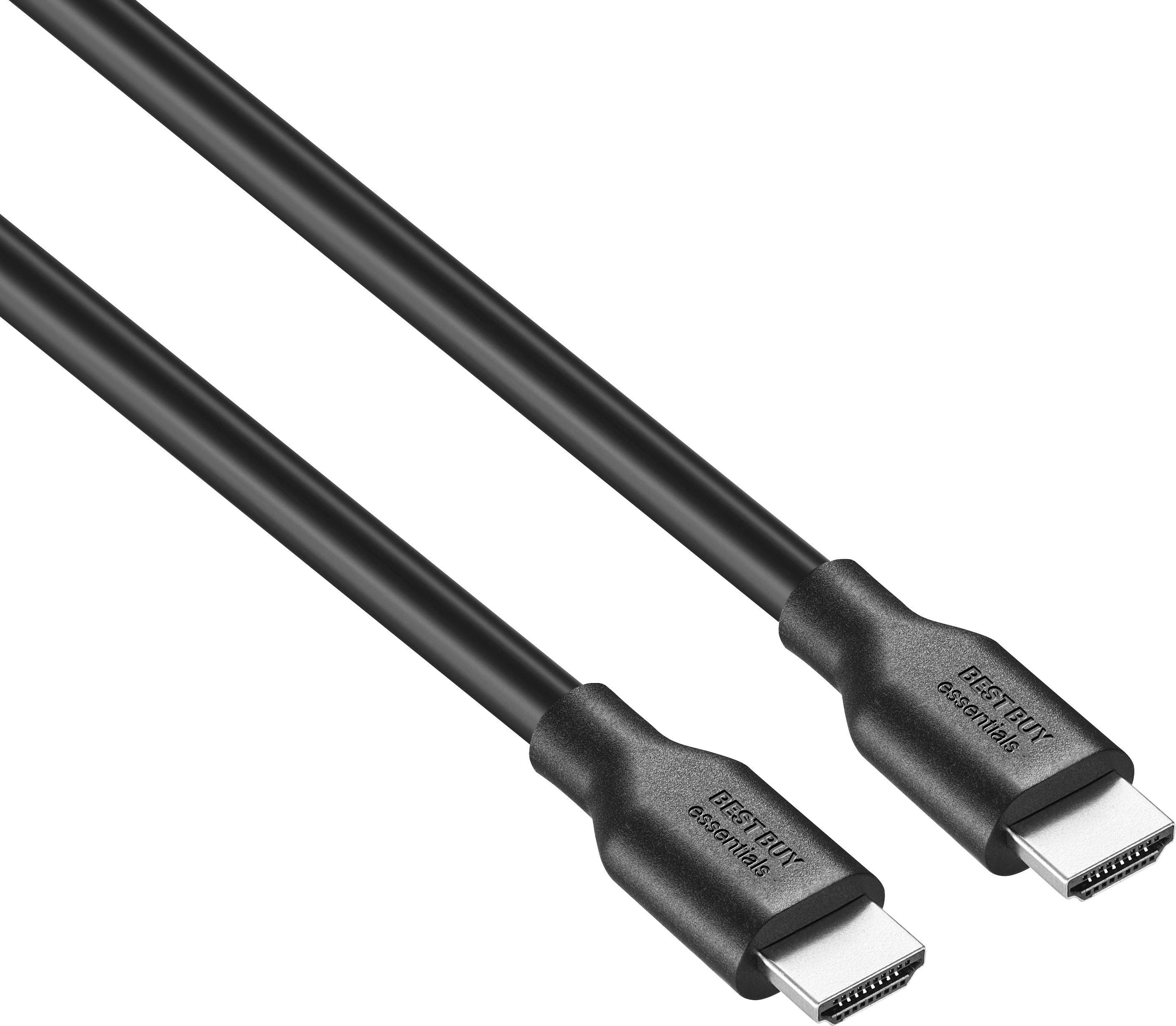 Angle View: Best Buy essentials™ - 12' 8K Ultra HD HDMI Cable - Black