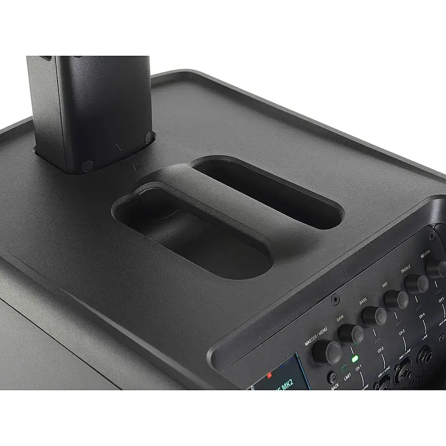 Alt View 21. JBL - EON ONE MK2 Portable All-In-One Column PA Speaker System with Rechargeable Battery, 5 Channel Mixer and DSP - Black.
