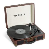 Victrola - Journey+ Bluetooth Suitcase Record Player - Dark Brown - Angle_Zoom