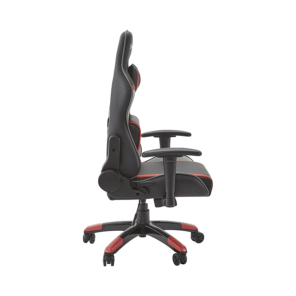 Left View: X Rocker - Agility Junior PC Gaming Chair - Black, Gray, Red