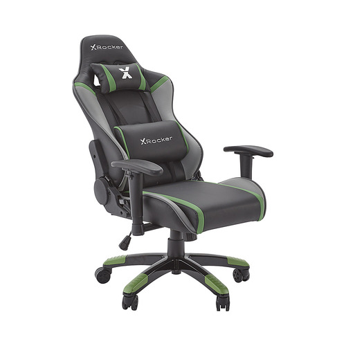 X Rocker - Agility Junior PC Gaming Chair - Black, Gray, Green