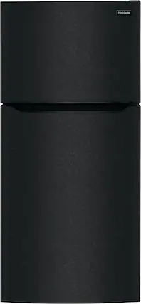 Front. Frigidaire - 18.3 Cu. Ft. Top Freezer Refrigerator - Black.