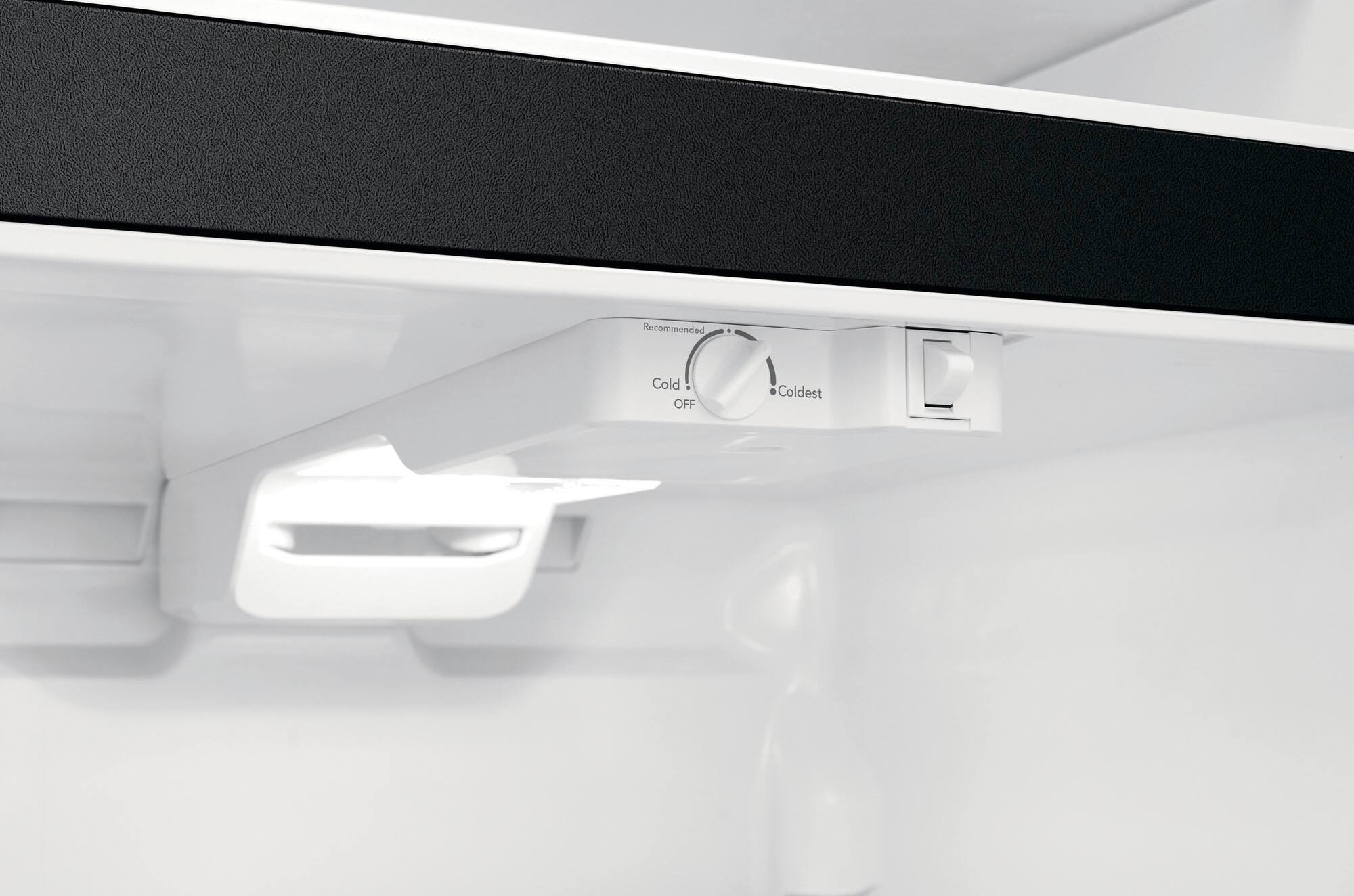 Alt View 3. Frigidaire - 18.3 Cu. Ft. Top Freezer Refrigerator - Black.