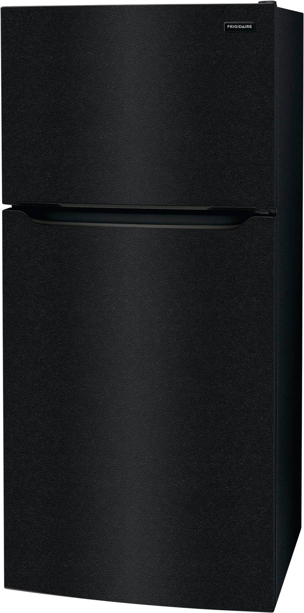 Left. Frigidaire - 18.3 Cu. Ft. Top Freezer Refrigerator - Black.