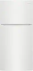 Frigidaire - 18.3 Cu. Ft. Garage Ready Top Freezer Refrigerator - White - Front_Zoom