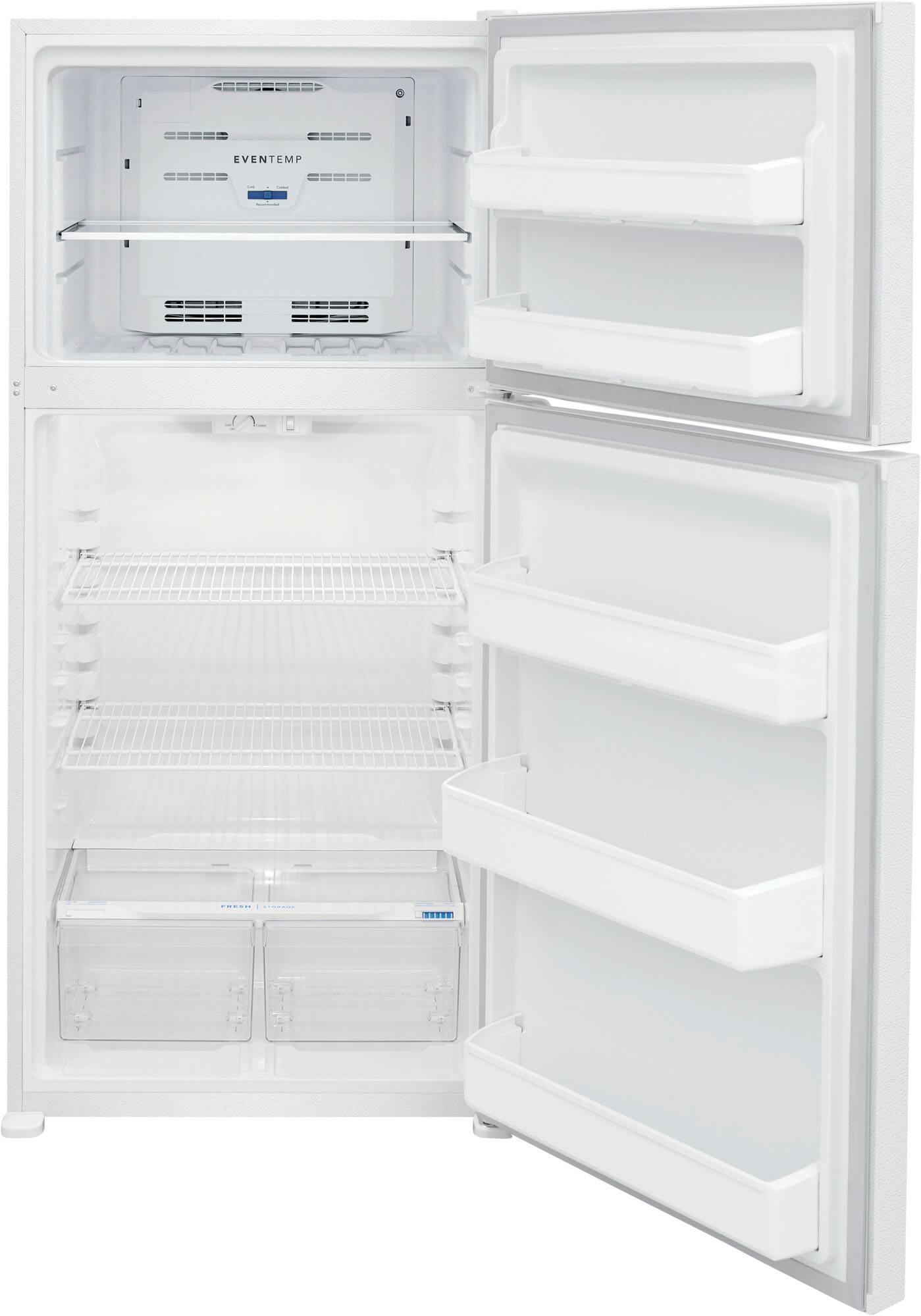 Alt View 1. Frigidaire - 18.3 Cu. Ft. Top Freezer Refrigerator - White.