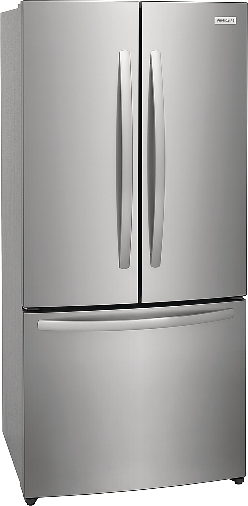 Angle View: Samsung - 30 cu. ft. Bespoke 3-Door French Door Refrigerator with Beverage Center - Custom Panel Ready