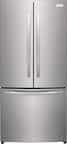 Front. Frigidaire - 17.6 Cu. Ft. Counter-Depth French Door Refrigerator - Stainless steel.