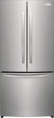 Front. Frigidaire - 17.6 Cu. Ft. Counter-Depth French Door Refrigerator - Stainless steel.