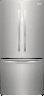 Frigidaire - 17.6 Cu. Ft. Counter-Depth French Door Refrigerator - Fingerprint-Resistant Stainless Steel Look