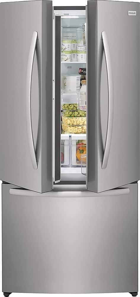 Alt View 12. Frigidaire - 17.6 Cu. Ft. Counter-Depth French Door Refrigerator - Stainless steel.