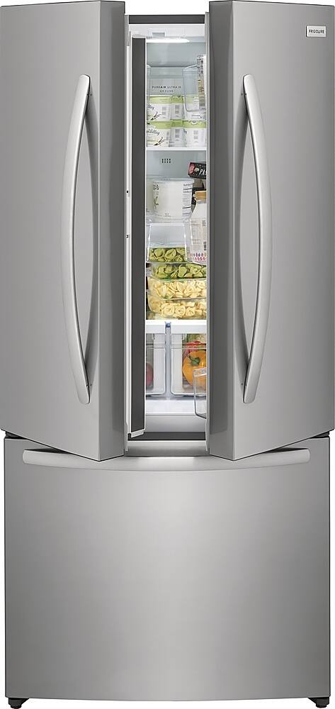 Alt View 12. Frigidaire - 17.6 Cu. Ft. Counter-Depth French Door Refrigerator - Stainless steel.