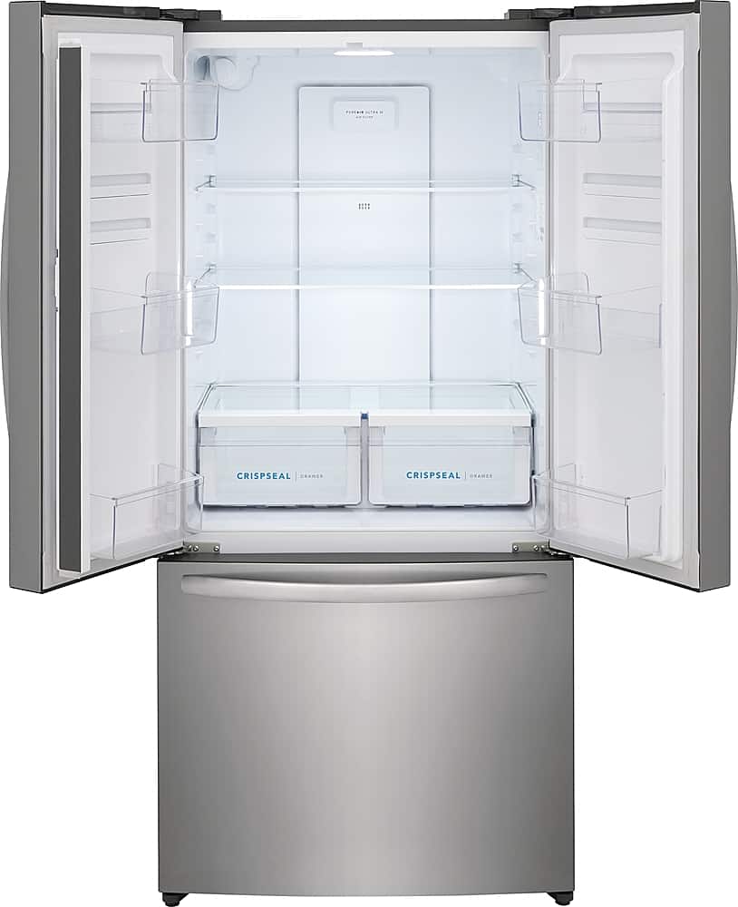 Alt View 1. Frigidaire - 17.6 Cu. Ft. Counter-Depth French Door Refrigerator - Stainless steel.