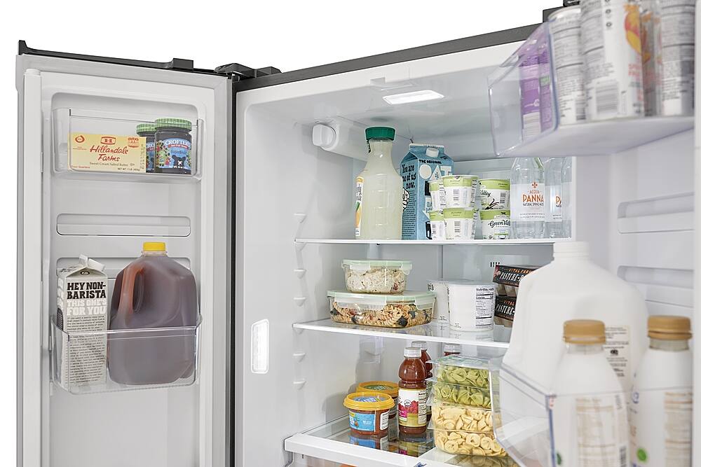 Alt View 4. Frigidaire - 17.6 Cu. Ft. Counter-Depth French Door Refrigerator - Stainless steel.