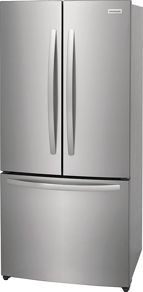 Left. Frigidaire - 17.6 Cu. Ft. Counter-Depth French Door Refrigerator - Stainless steel.