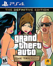 PS4. The Definitive Edition of Grand Theft Auto: The Trilogy. Mature 17+. Rated M by the ESRB.