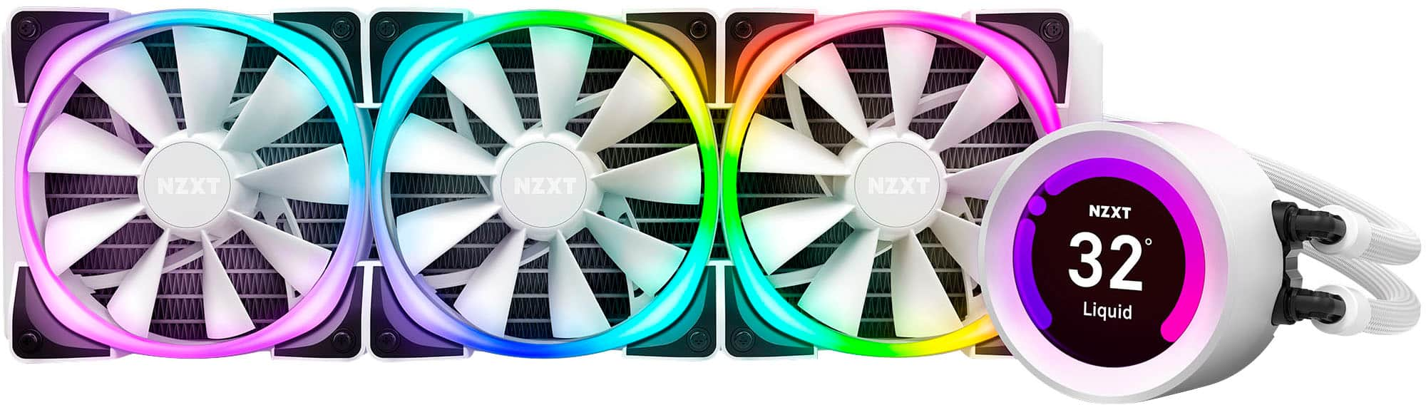 NZXT Kraken Z73 360mm AIO 360mm RGB CPU Liquid Cooler With LCD