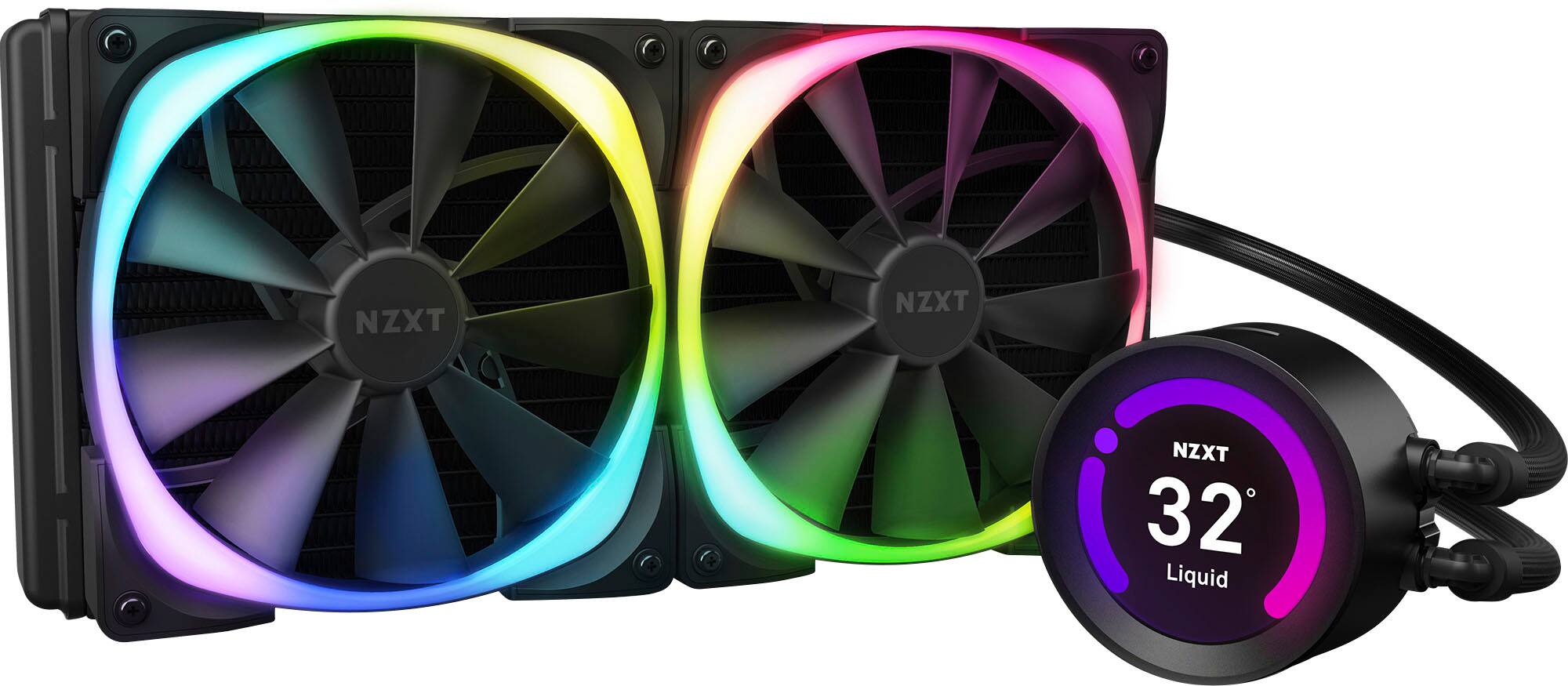 Best Buy: NZXT Kraken Z63 RGB 280MM Liquid Cooling System Black RL-KRZ63-R1