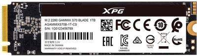 ADATA XPG GAMMIX S70 Blade 1TB Internal SSD PCIe Gen 4 x4 with ADATA XPG GAMMIX S70 Blade 1TB Internal SSD PCIe Gen 4 x4 with