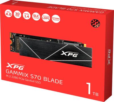 ADATA XPG GAMMIX S70 Blade 1TB Internal SSD PCIe Gen 4 x4 with ADATA XPG GAMMIX S70 Blade 1TB Internal SSD PCIe Gen 4 x4 with
