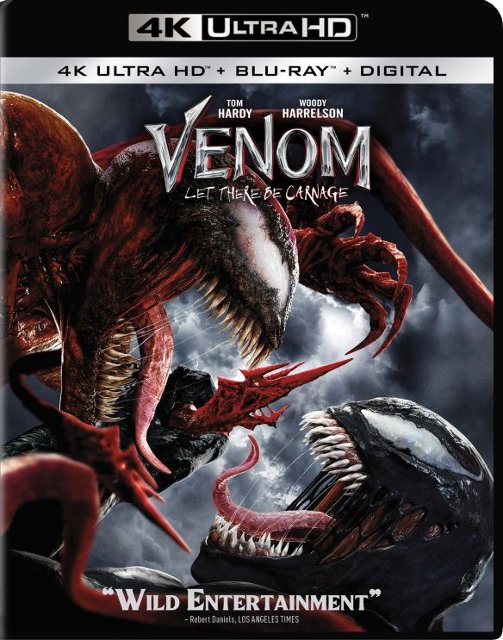 Front Standard. Venom: Let There Be Carnage [Includes Digital Copy] [4K Ultra HD Blu-ray/Blu-ray] [2021].