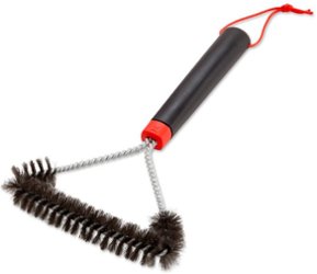Weber - 12" Three-Sided Grill Brush - Black - Angle_Zoom