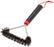 Angle. Weber - 12" Three-Sided Grill Brush - Black.