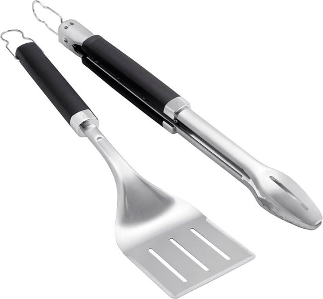 Weber - Precision Grill Tongs and Spatula Set - Black_2