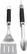 Left. Weber - Precision Grill Tongs and Spatula Set - Black.