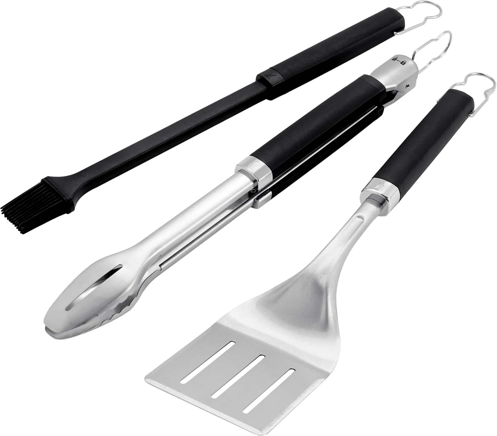 Weber - Precision 3-Piece Grill Tool Set - Black - Angle_Zoom