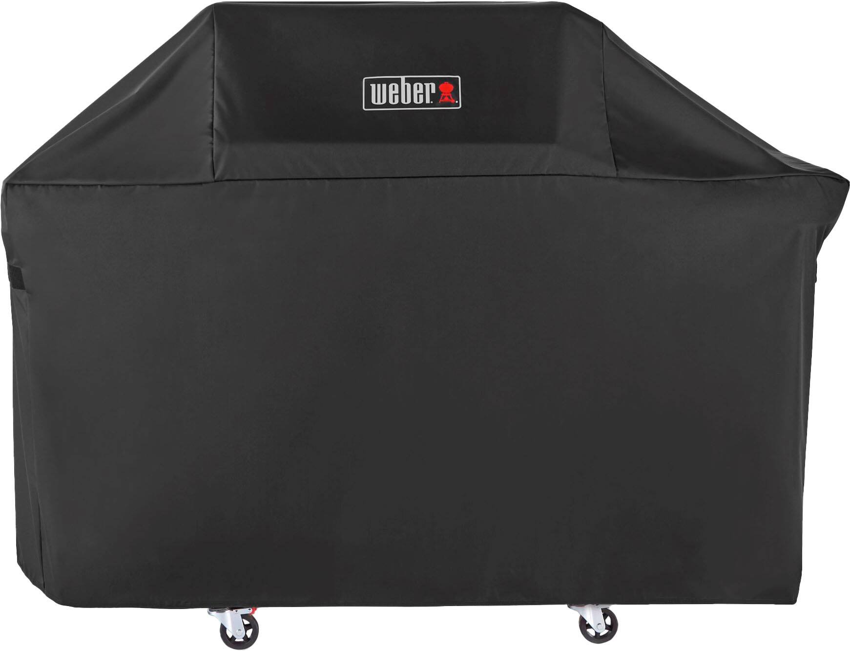 Left. Weber - Genesis II 3 Burner Premium Gas Grill Cover - Black.
